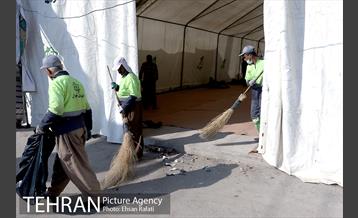 ارائه خدمات نیرو های خادم الحسین (ع) در مرز شلمچه  7