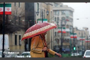 بارش باران زمستانی در تهران 2