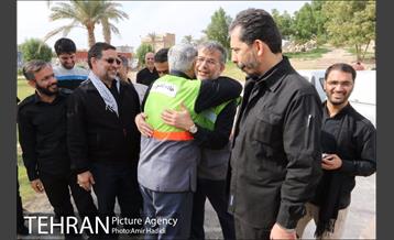 بازدید رییس ستاد اربعین شهرداری تهران از مرکز اسکان خادمین حسین 7