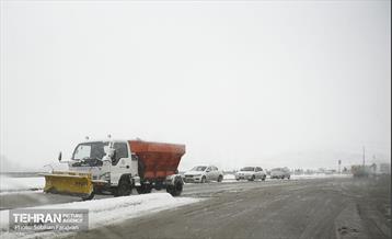 ترافیک روان در روز برفی تهران 23