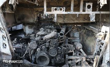 خسارات وارده به اتوبوس‌های شهر تهران 20