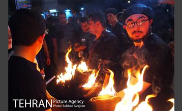 آیین مشعل گردانی نجفی های مقیم تهران 9