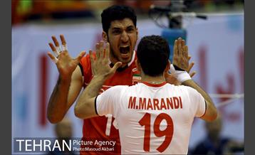 دیدار ایران و ایتالیا در لیگ جهانی والیبال 5