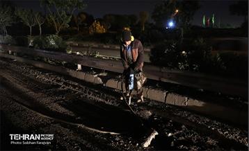 عملیات آسفالت‌ریزی در پایتخت 22