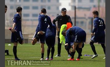 تمرین تیم ملی فوتبال ایران