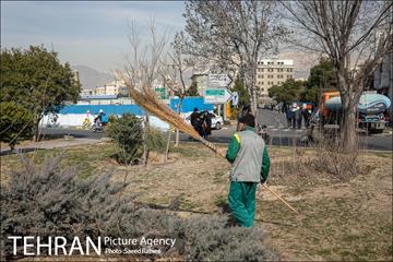 خدمات شهرداری تهران در پایان راهپیمایی ۲۲ بهمن-2 4