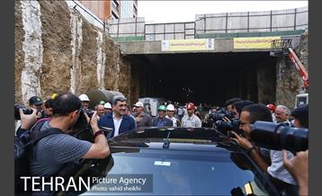 مراسم اتصال جبهه های حفاری شمالی و جنوبی تونل زیر گذر استادمعین 21