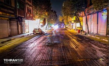 طرح خدمت؛ عملیات تراش و روکش آسفالت منطقه 17