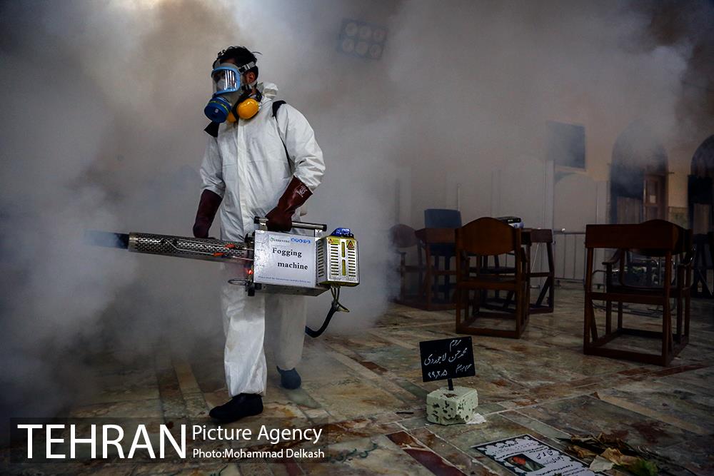 ضدعفونی بازارچه شهر ری و حرم عبدالعظیم حسنی (ع) 41