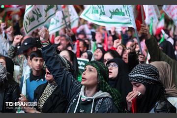 اجتماع مردم غیور تهران در قدردانی از همراهی جبهه مقاومت یمن 29