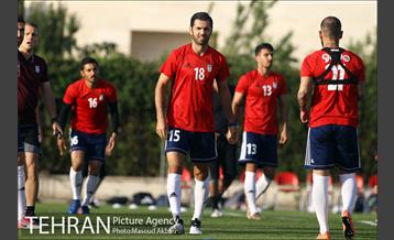 تمرین تیم ملی فوتبال ایران
