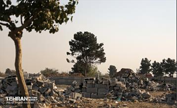 تخریب ساخت‌ و سازهای غیر مجاز محله خلازیل 45