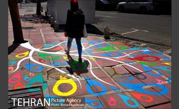 المان های نوروزی در خیابان ولی عصر(عج)  6