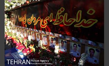 تشییع شهدای آتش نشان با حضور مردم در بهشت زهرا(س) 14