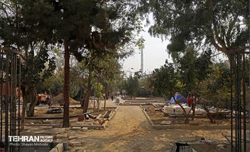 آخرین مراحل ساخت بوستان مادر و کودک "باغ نظر" 31