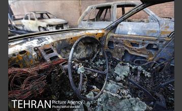 آتش سوزی در کارخانه رنگ  24