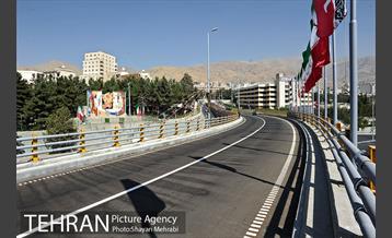 افتتاح پل غیر همسطح بزرگراه شهید چمران (پل شهید نوروزی) با حضور شهردار تهران 5