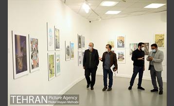بازدید احمد مسجد جامعی از نمایشگاه تهران از منظر هنرمندان 3