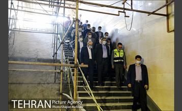 بازدید شهردار تهران از خط 6 مترو تهران 1