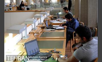 کتابخانه ملی در فصل امتحانات 8