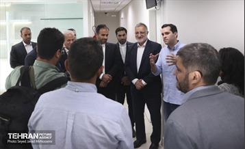 بازدید شهردار تهران از مرکز کنترل ترافیک 9