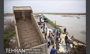 جلوگیری از ورود اب گرگان رود به شهر اق قلا 18