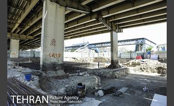 عملیات جمع آوری پل گیشا و احداث زیرگذر 26