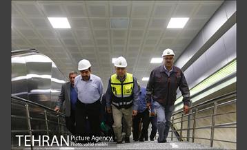 بازدید مدیرعامل متروی تهران از بخش میانی خط 7 مترو 11