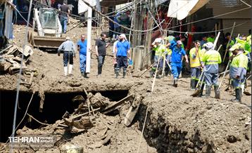 گل روبی و عملیات جست و جوی مفقودین سیل منطقه کن