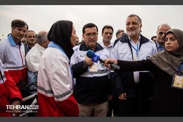 بازدید شهردار تهران از مانور تمرین اسکان اضطراری 20