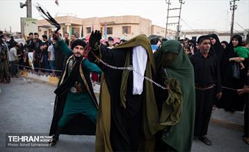 کاروان نمادین اسرای کربلا در مسیر طویریج  24