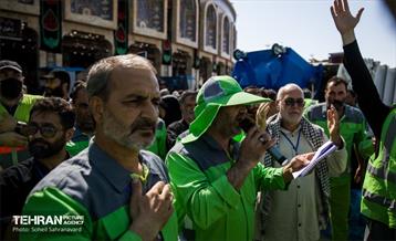 دسته عزاداری پاکبانان شهر تهران در کربلا 11