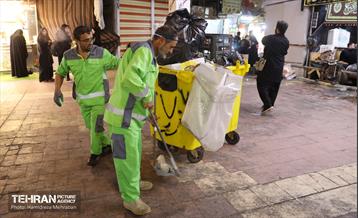 خدمات نیروهای پاکبان شهر تهران در نجف اشرف 7