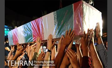 مراسم وداع با 150 شهید دوران دفاع مقدس 61