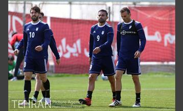 تمرین تیم ملی فوتبال ایران