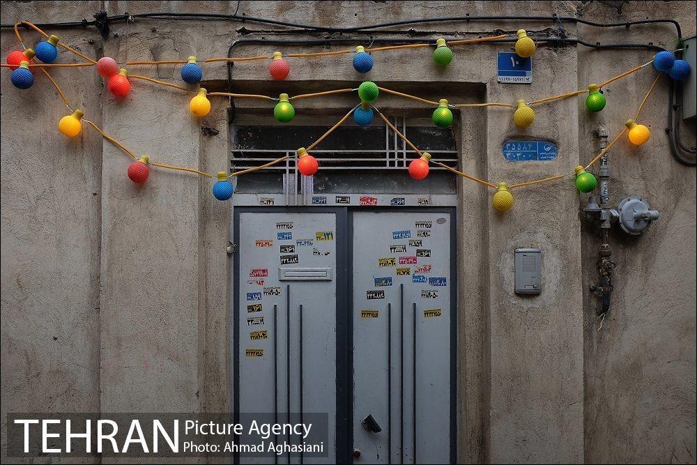 آذین بندی محله عودلاجان برای جشن نیمه شعبان 2