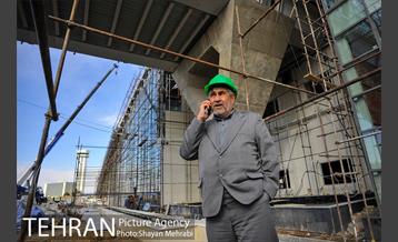 بازدید هابیل درویش از مراحل ساخت مترو فرودگاه امام خمینی (ره) 16