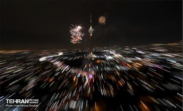 نور افشانی پایتخت از فراز برج میلاد  22