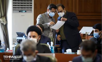 مراسم تودیع پیروز حناچی، شهردار سابق تهران در صحن شورای اسلامی  29