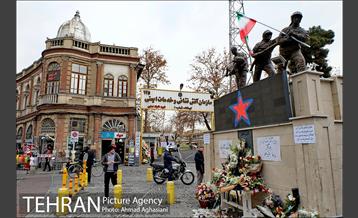 ادای احترام تهرانی ها به شهدای آتش نشان پلاسکو 21