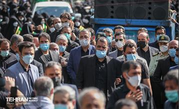 مراسم تشییع و خاکسپاری دوشهید گمنام دفاع مقدس در دریاچه چیتگر 13