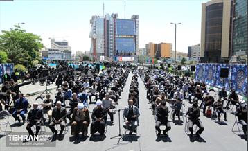 عزاداری شهادت امام صادق (ع) در میدان صادقیه 9