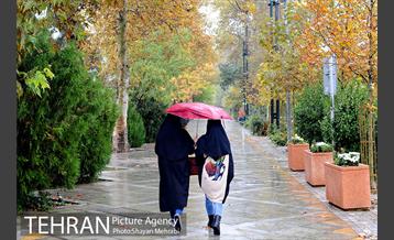 بارش باران پاییزی در تهران 17