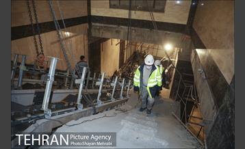 بازدید مهندس امام از مراحل آماده سازی ایستگاه اقدسیه 9