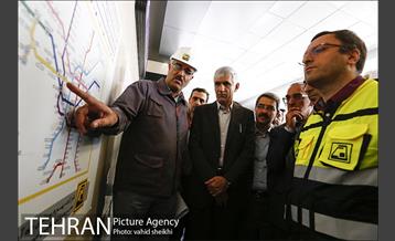 بازدید شهردار تهران از خط ۷ مترو  3