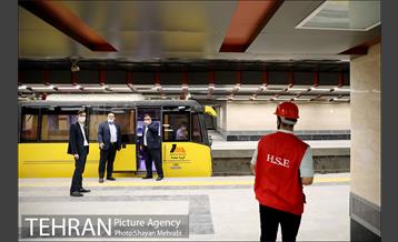 بازدید شهردار تهران از خط 6 مترو تهران 9