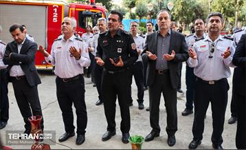 ادای احترام آتش نشان‌های تهران به شهدای جنگ ۱۲ روزه 20
