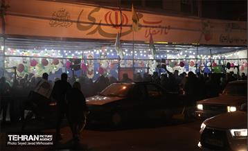 نورافشانی میدان ولیعصر(عج) به مناسبت نیمه شعبان 3