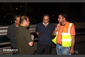 مرمت و بازسازی روکش پل تقاطع حافظ و طالقانی 16