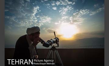 استهلال هلال ماه شوال از فراز برج میلاد تهران 1